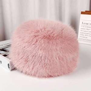 หมวกบักเก็ตแฟชั่นดีไซน์ทันสมัยปักลาย 3 มิติ ขนเฟอร์เทียมกันแดด สำหรับทุกเพศ - Product Image 2