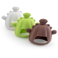 Juguete Calmante para Bebés con Forma de Cactus, de Silicona, para Morder y Aliviar las Molestias Dentales