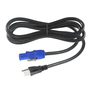 PowerCon Power Cable 16AWG 3 Pin Power Extension Cable for LED Screen/Stage Light/Audio Video