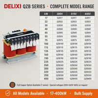DELIXI QZB 350KW Transformateur de démarrage triphasé pour moteur, transformateur de réduction de tension 380V, démarreur CE pour aluminium