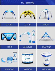 Customized Blue Inflatable Advertising <b>Tent</b> PVC Event Display <b>Canopy</b> Outdoor Trade Show Exhibition Gazebo Marquee Promo Shelter - Product Image 5