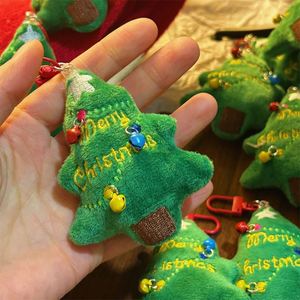 Wholesale Plush Christmas Tree Keychain with Bell Pendant for Best Friend Gift & Student <b>Backpack</b> Decoration - Product Image 3