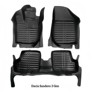 Tapis de sol de voiture en cuir EVA 5D pressé à chaud, imperméables, modèle personnalisé unique pour <span class=keywords><strong>Renault</strong></span> Duster, Megane, Sandeor, Logan - Product Image 2