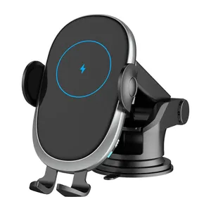 Oem C6 Automatic Clamping Universal Car Phone Mount Wireless Charger 15w Smart Sensor Car Air Vent Phone Holder Wireless Charger