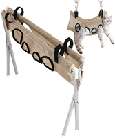 Hamac de toilettage pour animaux à 8 trous, sac de contention pour la coupe des ongles, le bain et le nettoyage des oreilles pour petits chiens et chats