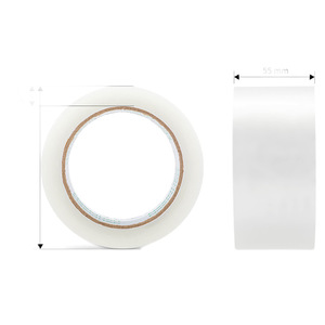 Deli Packing Tape 55mm X 100y 45um Pressure Sensitive Acrylic Adhesive No Residual For Express Shipping - Product Image 1