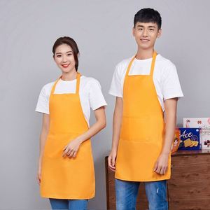 Customized Logo <b>Kitchen</b> Chef Waterdrop Resistant Cotton With Adjustable Pockets <b>Apron</b> for Adult Children's - Product Image 3