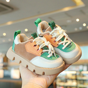 Fashion Korean Style Spring Autumn Children Boys Girls School Sports Sneakers Color-<b>Block</b> Casual Boys Girls Children's Sneakers - Product Image 3