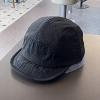 Casquette de baseball vintage unisexe sport 6 panneaux été mince léger en nylon séchage rapide bord plat incurvé ethnique haut camp casquette
