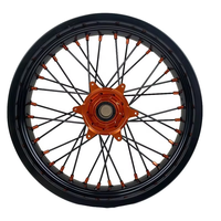 Jeu de roues à rayons Supermoto 16"/17" avec jantes en aluminium CNC pour KTM EXC/SX-F 125-500 2003-2016 Kit de course haute performance