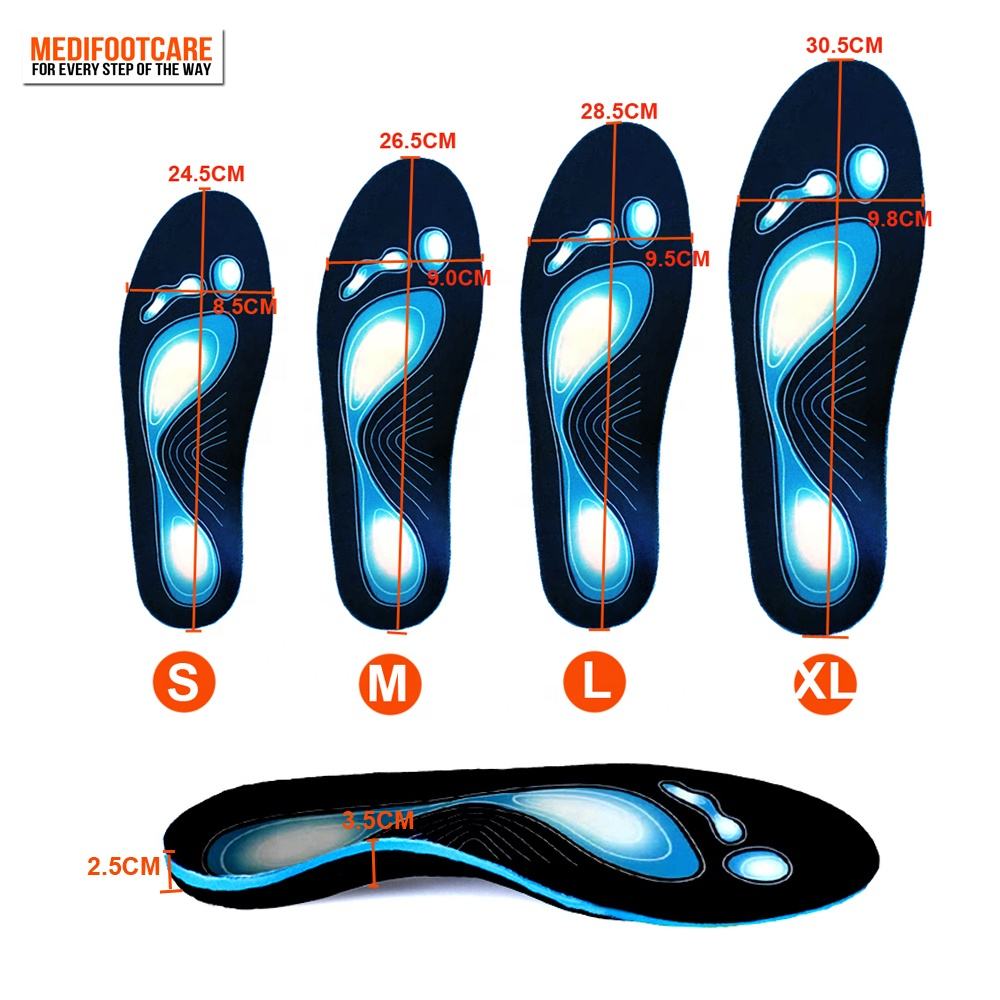 Fascite plantar Arco Suporte Dor Alívio Palmilhas Pés planos Ortopédicos  Arco Alto Ortopédico Heavy Duty Bota Trabalho Sapato Palmilha