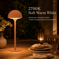 Lampe de bureau LED moderne de luxe en aluminium, rechargeable Type-C, à intensité tactile, veilleuse d'ambiance pour table à manger, bar, café, décoration