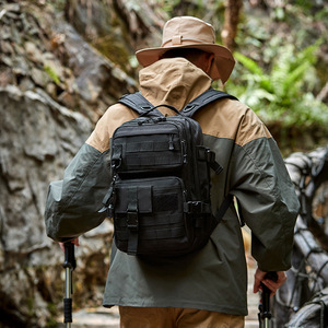 New Tactical Motorcycle Riding Crossbody Bag Waterproof Polyester Lining Anti-Theft Large Capacity Camouflage for Outdoor Travel - Product Image 4