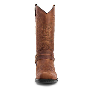 <span class=keywords><strong>Stivali</strong></span> Chelsea da Uomo Personalizzati con Punta Quadrata, Tacco Grosso Antiscivolo, Stile <span class=keywords><strong>Cowboy</strong></span> Biker, Ricamati, <span class=keywords><strong>Stivali</strong></span> Western - Product Image 4
