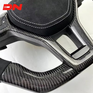 Volante พวงมาลัยหนังคาร์บอนไฟเบอร์สีดำมันวาวแบบกำหนดเองสำหรับ <span class=keywords><strong>Mercedes</strong></span> <span class=keywords><strong>Benz</strong></span> W204 W205 W207 W211 W221 AMG GT CLS รุ่น - Product Image 4