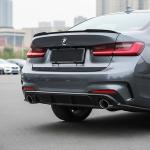 Diffuseur arrière en fibre de carbone pour BMW Série 3 G20 330i M Sport 2019-2022, style M Performance, séparateur de pare-chocs arrière - Product Image 5