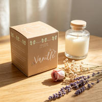 Caja de Cartón Pequeña Reciclable con Logotipo Personalizado al por Mayor, Caja de Regalo para Velas, Caja de Almacenamiento con Logotipo