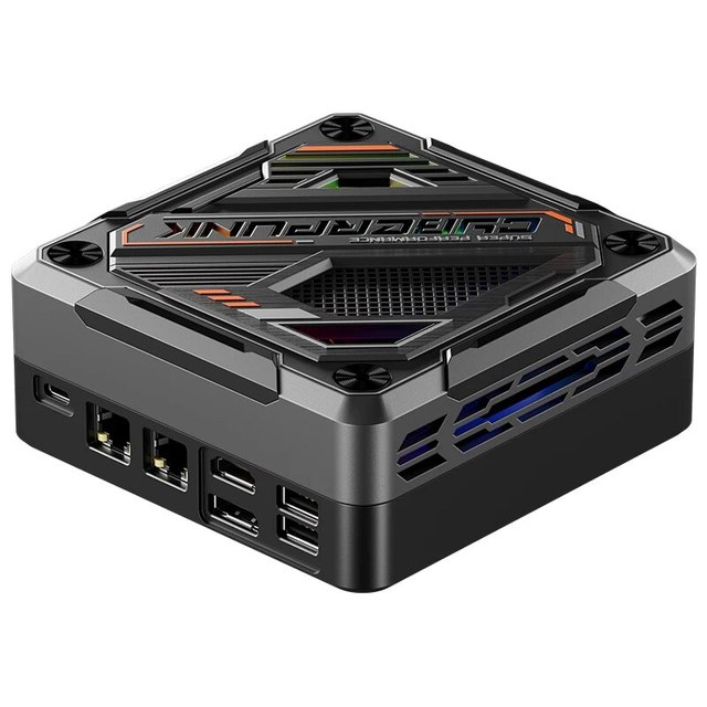 Cyberpunk Mini PC AMD R7 8845HS RGB Light DDR5 2.5G LAN USB4.0 Mini Gamer PC Computer 8K NUC WiFi 6