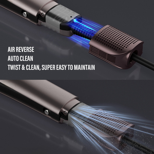 مكواة شعر سيراميك احترافية من لينا بسرعة 110000 دورة في الدقيقة، مكواة مسطحة أيونية 2 في 1 مع تدفق هواء وشاشة LED - Product Image 6