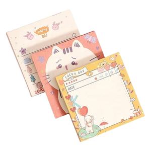 Ensemble de notes autocollantes sur le thème de l'<span class=keywords><strong>anime</strong></span> personnalisé, avec des bandes washi et une couverture en papier, reliure cousue - Product Image 1