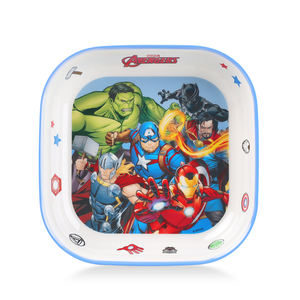 Platos de cena de melamina cuadrados de dos colores de Marvel <span class=keywords><strong>Hero</strong></span> Plato de servir comida de dibujos animados para niños personalizados - Product Image 4