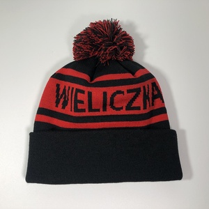 OEM populaire unisexe acrylique vert <span class=keywords><strong>jaune</strong></span> rouge équipe de football club Bobble chapeau d'hiver conception personnalisée logo deux tons bonnets <span class=keywords><strong>avec</strong></span> <span class=keywords><strong>pompon</strong></span> - Product Image 4