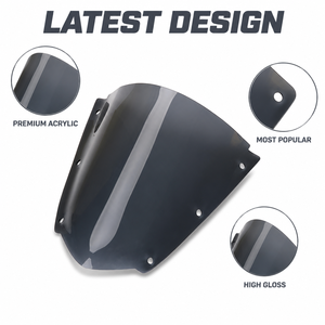 Parabrisas de Último Diseño para <span class=keywords><strong>Kawasaki</strong></span> <span class=keywords><strong>Ninja</strong></span> ZX-10R <span class=keywords><strong>ZX10R</strong></span> 2021-2026, Acrílico Doble Burbuja, Negro Gris - Product Image 4