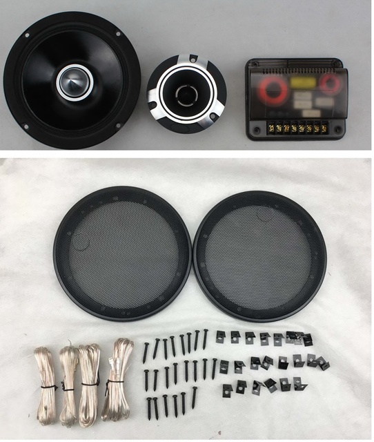 K4950 6.5" Woofer 4-Piece Metal Cabinet Full-Range Speakers for Car Audio & Home Theatre