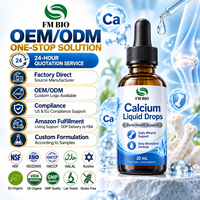 Premium Calcium Vloeibare Druppels voor Bot- en Tandondersteuning OEM Private Label Calcium Vloeibare Druppels Fabrikant