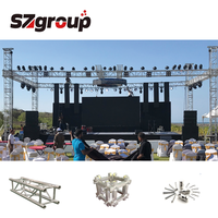 Placa de aleación de aluminio de alta resistencia Truss Conciertos Evento Fiesta Pantalla Soporte de iluminación al aire libre Sistema de escenario de DJ portátil Fábrica