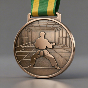 Personalizzabile oro argento placcato bronzo rotonda forma ottagonale medaglia di Judo collezione Souvenir arti marziali torneo premio medaglia - Product Image 3