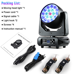 Rử<span class=keywords><strong>a</strong></span> DJ <span class=keywords><strong>LED</strong></span> di chuyển đầu ánh sáng sân khấu DMX chùm thanh Zoom sự kiện di chuyển đám cưới 19*15W <span class=keywords><strong>RGBW</strong></span> chương trình hò<span class=keywords><strong>a</strong></span> nhạc chuyên nghiệp - Product Image 6