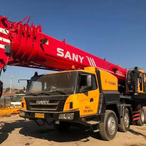 Grue sur camion Sany 100T d'occasion, homologuée EPA, système hydraulique stable pour travaux de construction lourde - Product Image 1