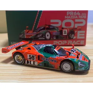 POP RACE 1:64 Mazda 787B <span class=keywords><strong>24</strong></span> <span class=keywords><strong>Heures</strong></span> de Nürburgring pour les vainqueurs pour NSX R GT Spoon Modèle de voiture en alliage PR640310 PR640301 - Product Image 3