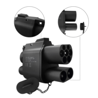 Adaptateur 250A CCS2 vers CCS1 EV Connecteur de charge rapide DC à courant élevé pour véhicules électriques