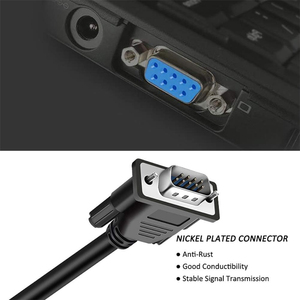 DB9 Cáp Nam để nữ mở rộng thẳng qua DB 9 Pin RS232 nối tiếp Null Modem Cáp M/<span class=keywords><strong>F</strong></span> tương thích W/DTE thiết bị máy tính - Product Image 5