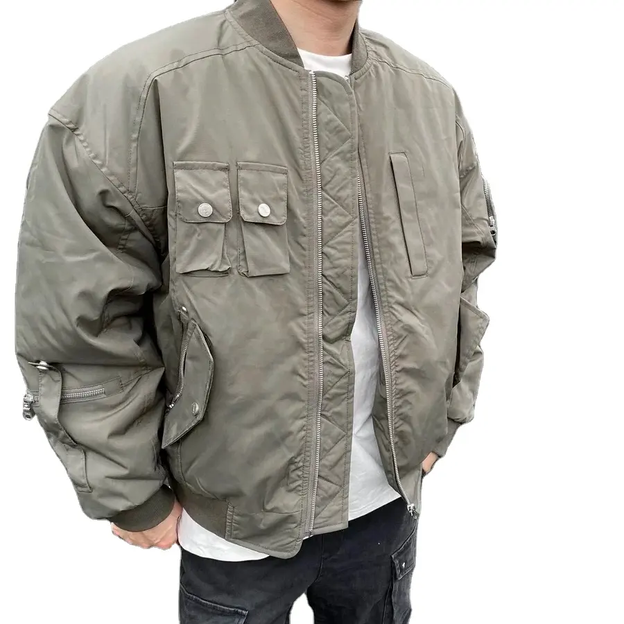 OEM personalizado Stealth bomber PRIMAVERA/otoño abrigo Varsity de alta calidad para hombre chaquetas de bombardero con capucha de carreras chaqueta de bombardero de los hombres