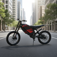 Moto électrique de course pour adultes et adolescents, tout-terrain, batterie au lithium, moteur sans balais, 72V, vitesse maximale >80 km/h