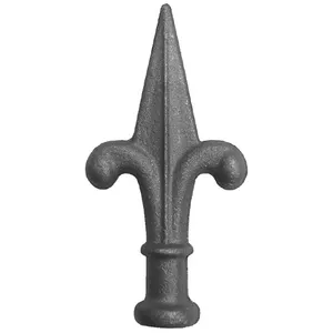 Elements decorativos de ferro forjado, lanças de ferro forjado de boa qualidade, cerca de cabeça de lança soldada