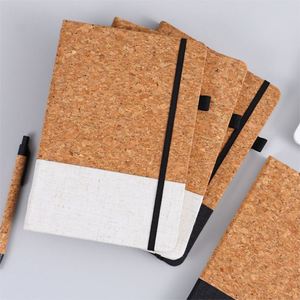 2026 Hot Promotional Corporate Gift Journal Notebook Cork Splicing Hard Cover Eco Friendly Notebook - Product Image 6