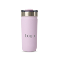 Tasse de voyage isotherme en acier inoxydable avec couvercle, revêtement en poudre, anti-fuite, pour café, idéale pour les trajets quotidiens en extérieur, personnalisable avec logo OEM