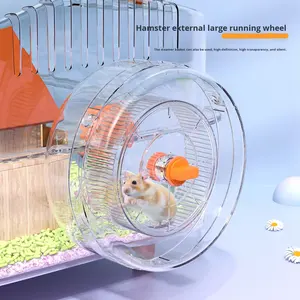 <span class=keywords><strong>Hamster</strong></span>-Laufrad Externe Box für Goldhamster und Seidenbären Große Größe Geräuscharm Langeweile-Bekämpfung Spielzeug Hamsterkäfig PP-Material - Product Image 4