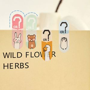 Creative Magic Memo Pad Self-Adhesive Page Markers Assorted Text Cartoon Designs Office School Document Marking Reading <b>Bookmark</b> - Product Image 3