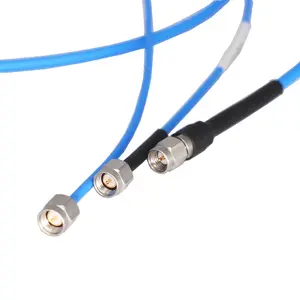 Cable de puente RF de diferente longitud, conector macho S, ensamblaje de cable coaxial, personalizado de fábrica