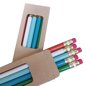 Fabricant de crayons HB en bois noir, ensemble personnalisé, Logo du corps, emballage de plomb en vrac, emballage scolaire, couleur de Promotion de bureau - Product Image 6