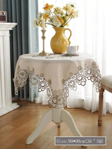 <span class=keywords><strong>Nappe</strong></span> de table carrée vintage <span class=keywords><strong>en</strong></span> dentelle européenne imprimée, plusieurs tailles pour les restaurants et la décoration de la salle à manger à domicile - Product Image 3