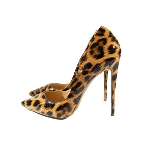 Wholesale Custom <b>Leopard</b> <b>Print</b> Stiletto Heels for Women Sexy High Heel <b>Pumps</b> Large Size Rubber Breathable Printed - Product Image 1