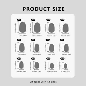 AIERFEI, 24 Uds., superventas, Color sólido, marrón, corto, ovalado, suave, Gel, bonita Prensa en <span class=keywords><strong>uñas</strong></span> postizas, venta al por mayor, suministros para <span class=keywords><strong>uñas</strong></span> - Product Image 6