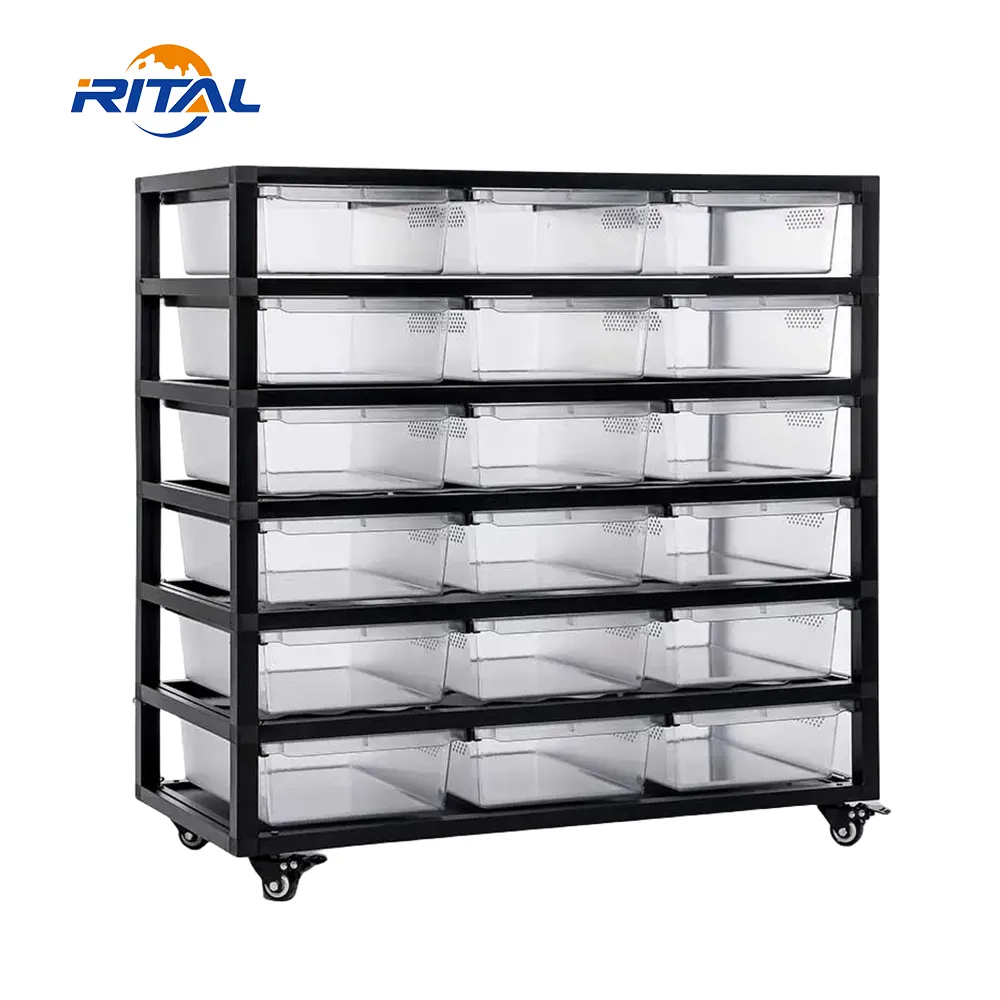 Novo modelo de rack de criação de répteis gaiola de cobra de estimação caixa de criação de répteis de plástico PVC