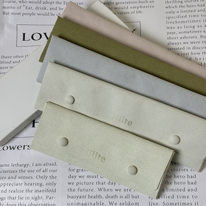 ジュエリーベルベットポーチ（ロゴ入り）＆カードポーチバッグ - 宝飾品梱包用高級スエードカスタムロゴポーチ - Product Image 2